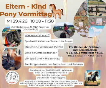 Eltern - Kind Pony Vormittag29