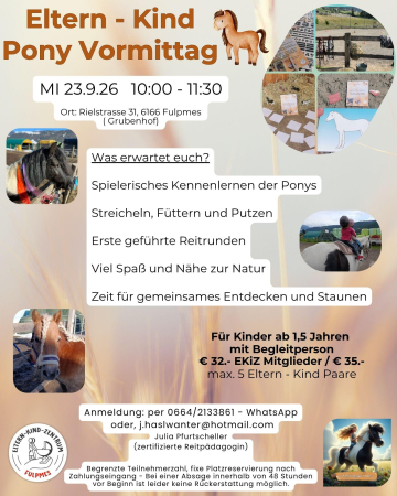 Eltern - Kind Pony Vormittag29